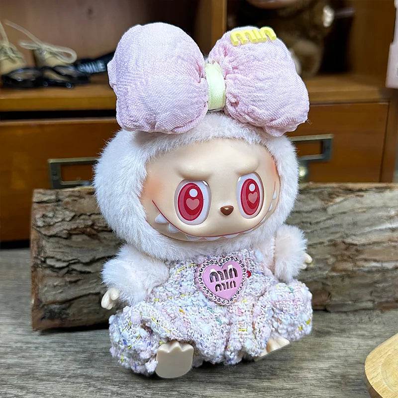 17cm Mini Plush Doll Clothes Outfit Accessories For Korea Kpop Exo Labubu I II Idol Dolls Sit Party Overalls Clothing Gift - ToylandEU