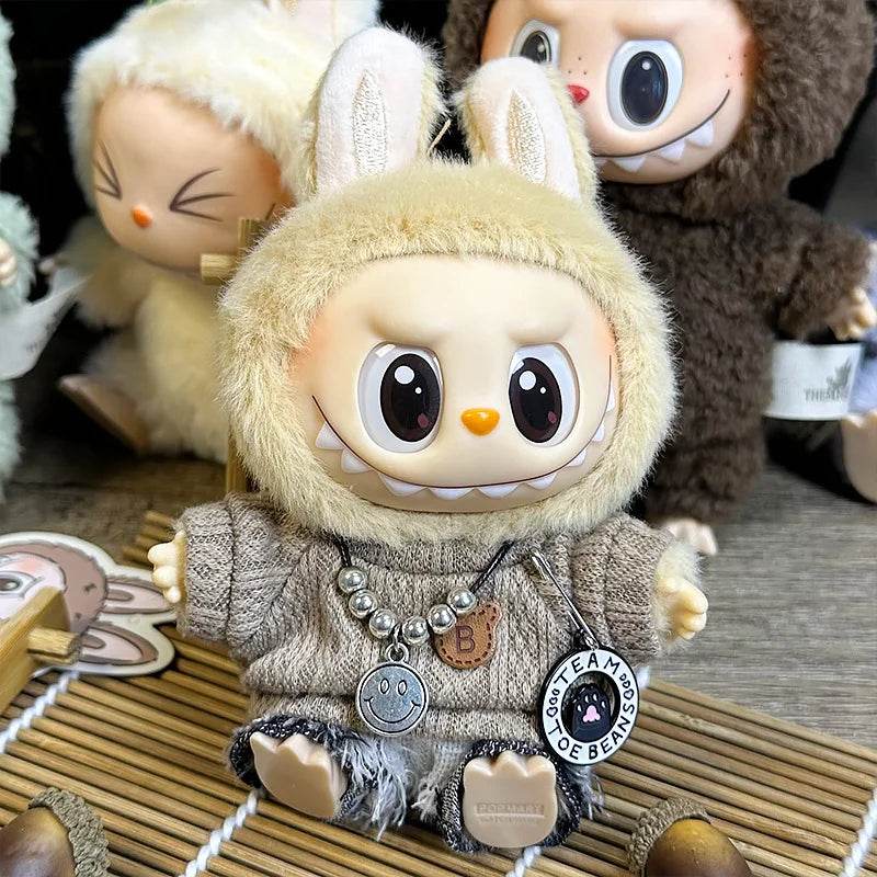 17cm Mini Plush Doll Clothes Outfit Accessories For Korea Kpop Exo Labubu I II Idol Dolls Sit Party Overalls Clothing Gift - ToylandEU