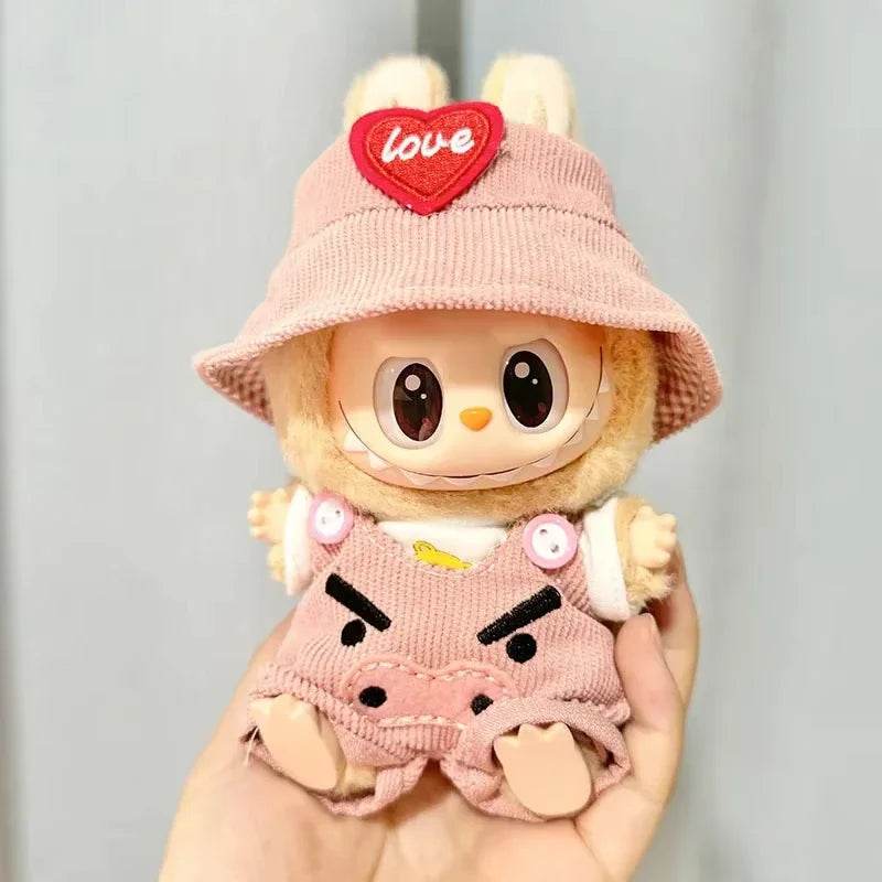 17cm Mini Plush Doll's Clothes Outfit Accessories For Korea Kpop Exo Labubu I II Idol Dolls Overalls Clothing Gift - ToylandEU