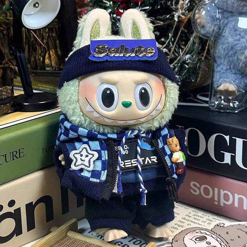 17cm Mini Plush Doll's Clothes Outfit Accessories For Korea Kpop Exo Labubu I II Idol Dolls Overalls Clothing Gift - ToylandEU