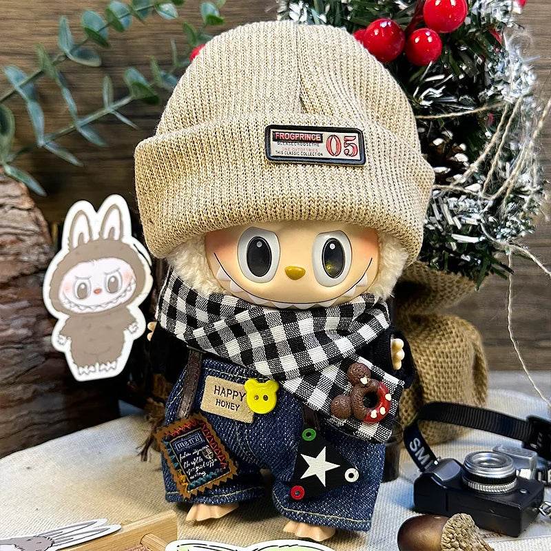 17cm Mini Plush Doll's Clothes Outfit Accessories For Korea Kpop Exo Labubu I II Idol Dolls Overalls Clothing Gift - ToylandEU