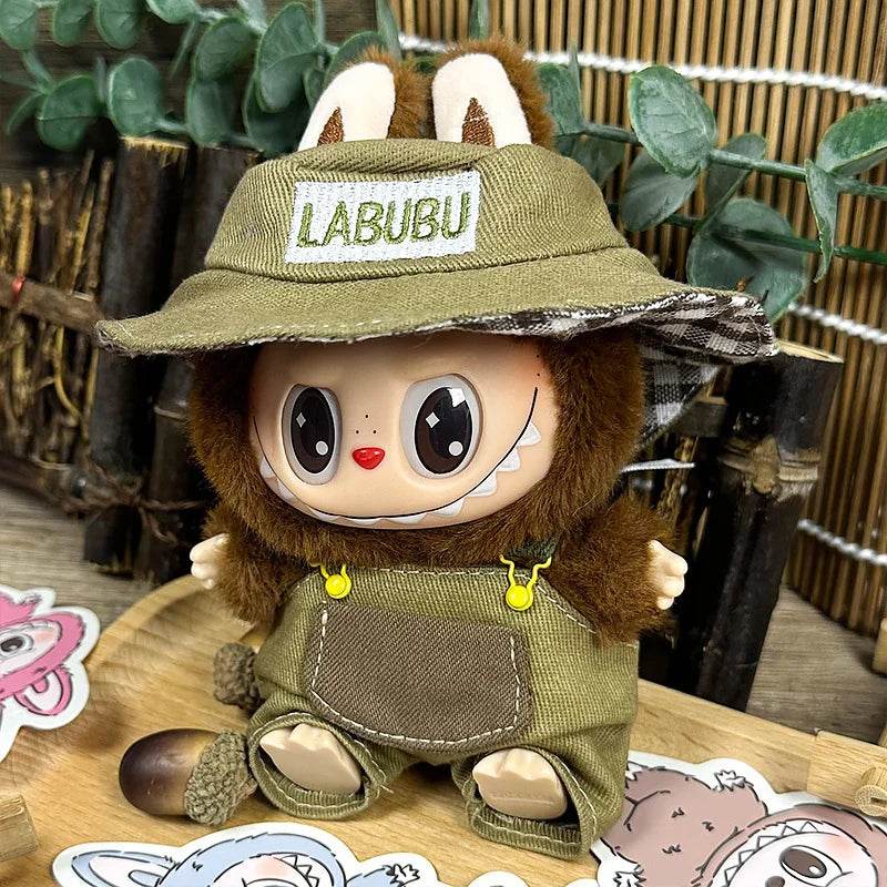 17cm Mini Plush Doll's Clothes Outfit Accessories For Korea Kpop Exo Labubu I II Idol Dolls Overalls Clothing Gift - ToylandEU