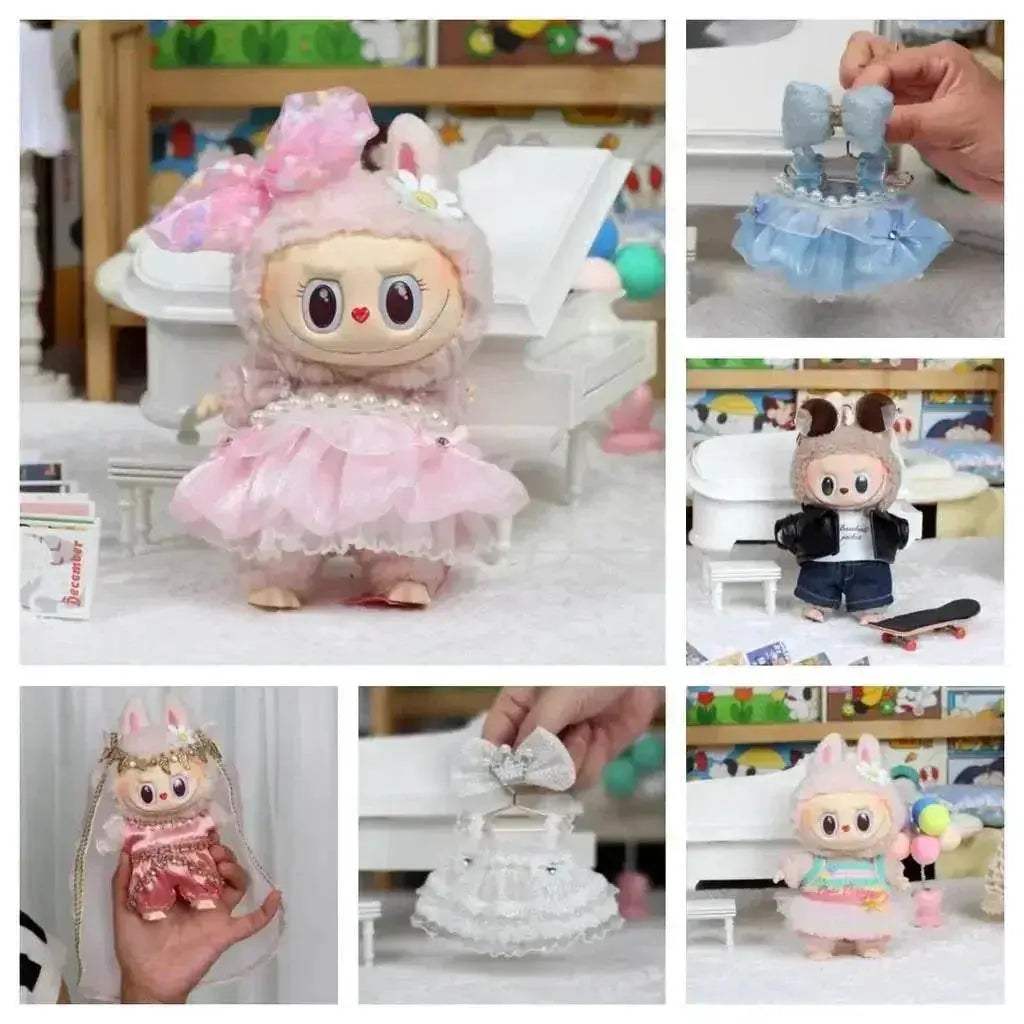 17cm Mini Plush Doll's Clothes Outfit Accessories Kpop Gift - ToylandEU