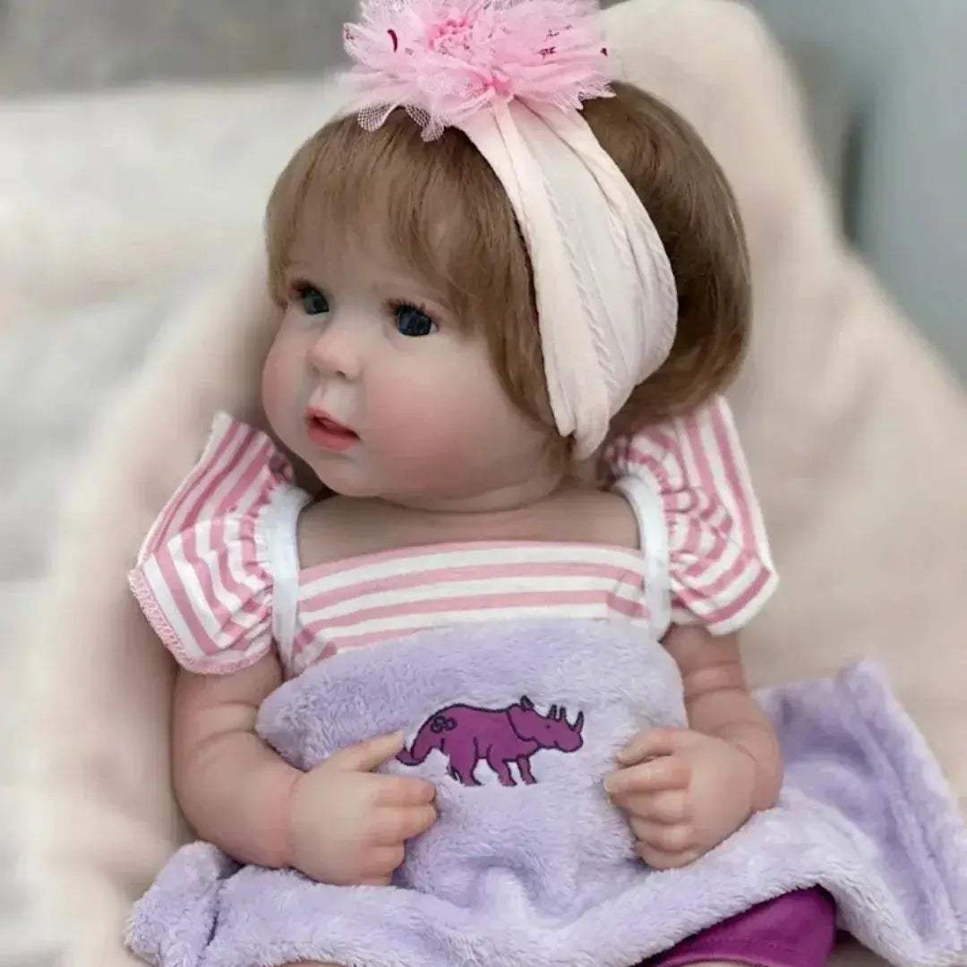 18-20 Inch Open Eyes Reborn Vinyl Doll With Rooted Hair - ToylandEU