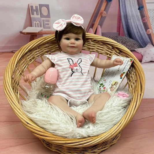 18-20 Inch Reborn Doll Rooted Hair 3D Painted Skin -  ToylandEU™