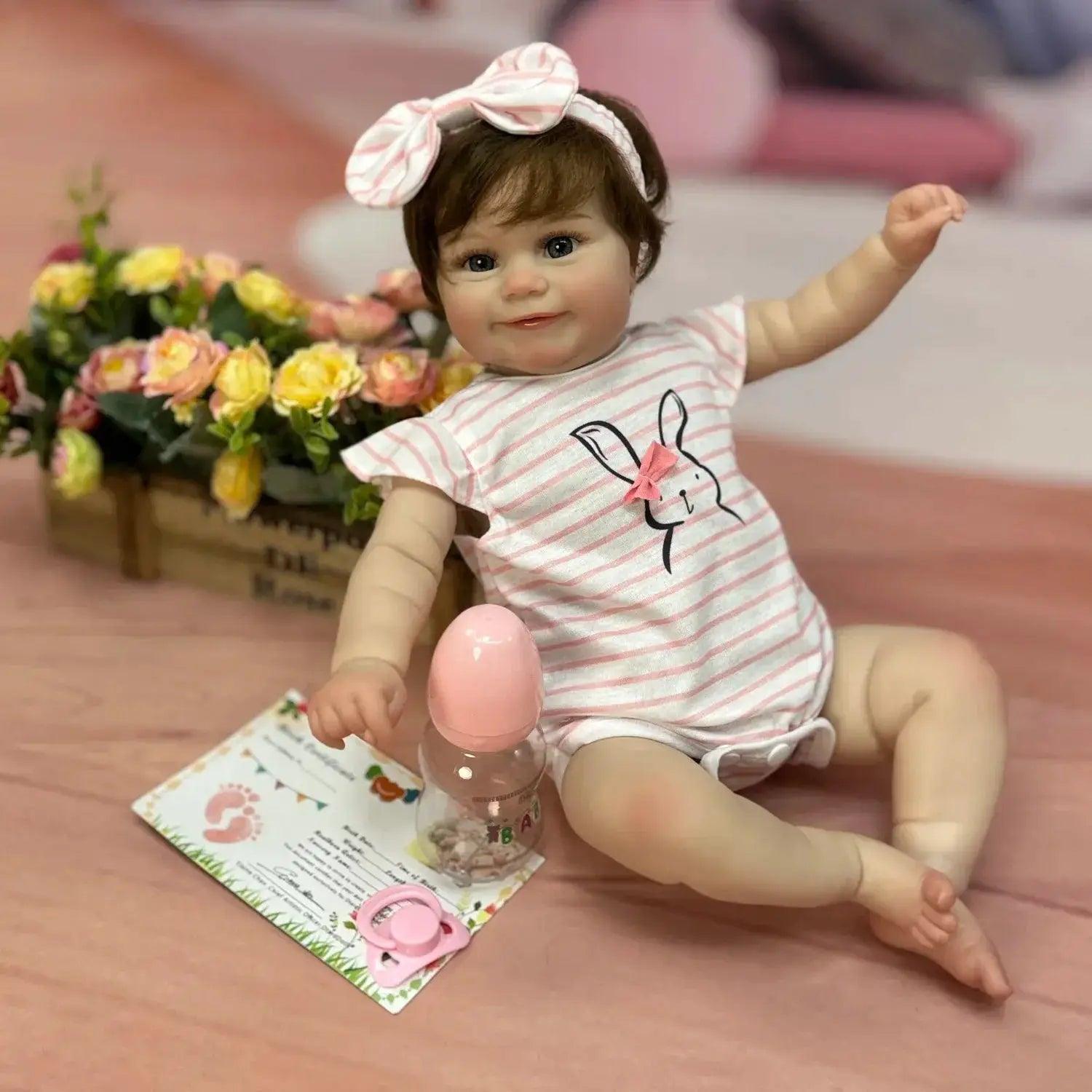  18-20 Inch Reborn Doll Rooted Hair 3D Painted Skin -  ToylandEU™