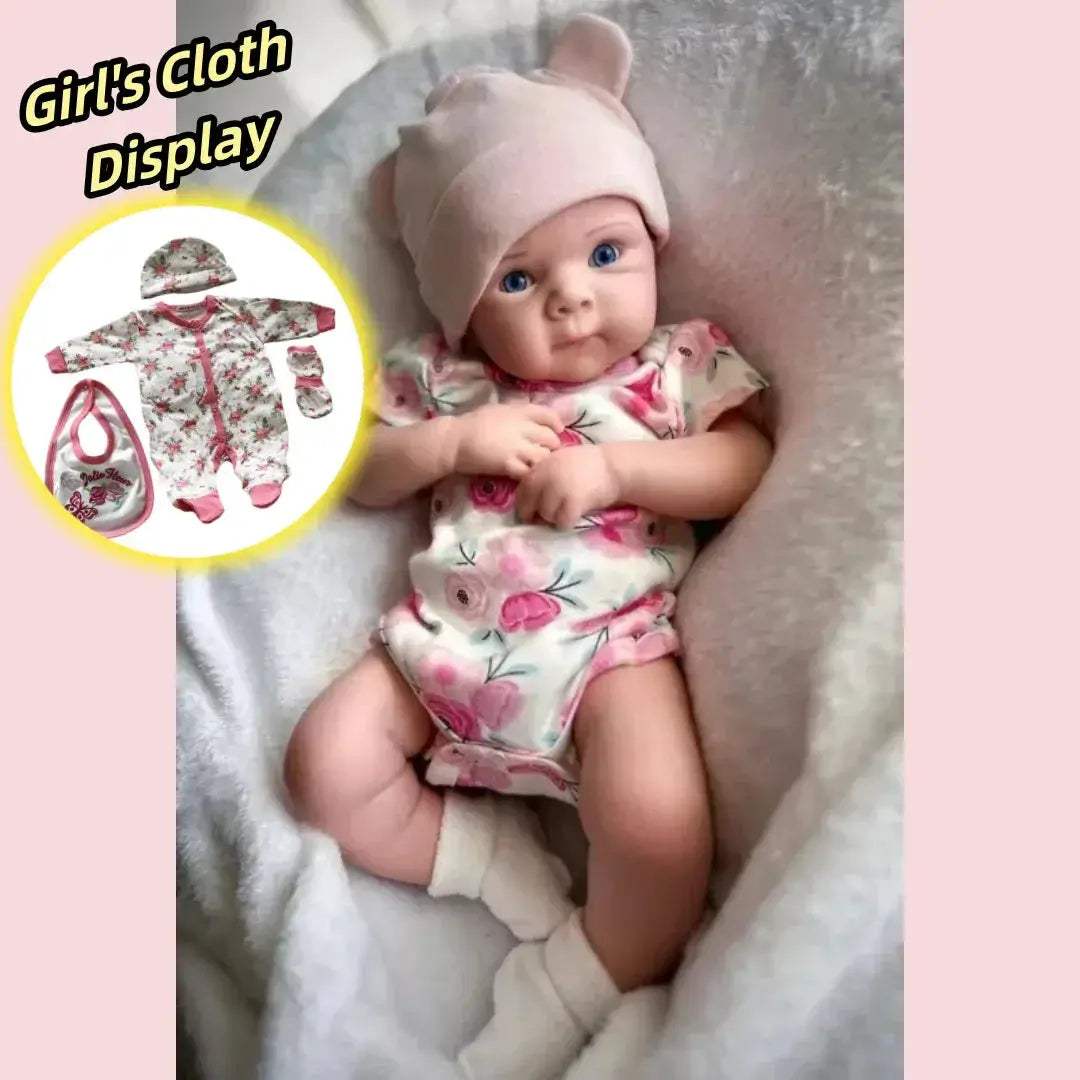 18 Inch Open Mouth Silicone Reborn Doll With Washable Skin - ToylandEU