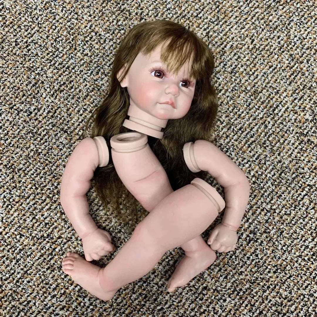 18 Inch Reborn Doll Kit With Rooted Hair Soft Touch - ToylandEU
