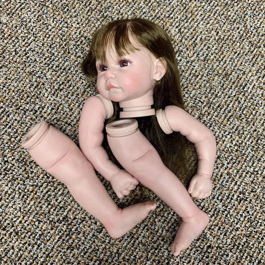 18 Inch Reborn Doll Kit With Rooted Hair Soft Touch - ToylandEU