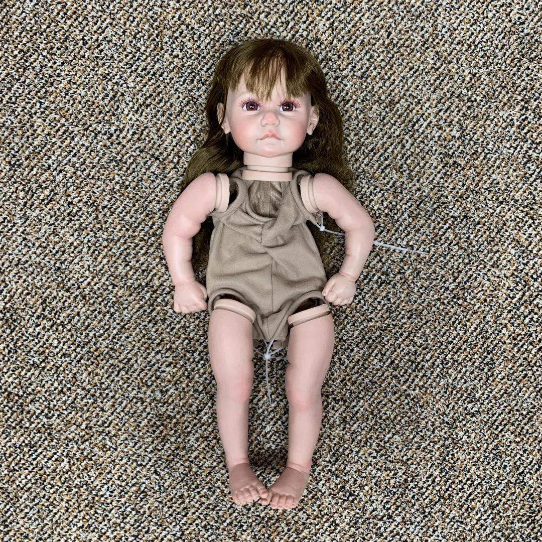 18 Inch Reborn Doll Kit With Rooted Hair Soft Touch - ToylandEU