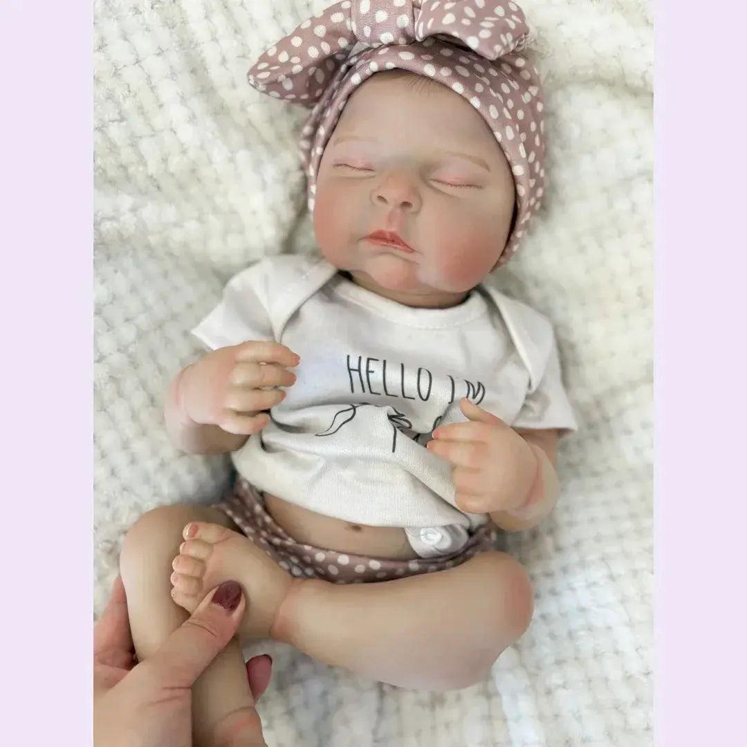  18 Inch Reborn Doll Waterproof Vinyl Painted Hair -  ToylandEU™
