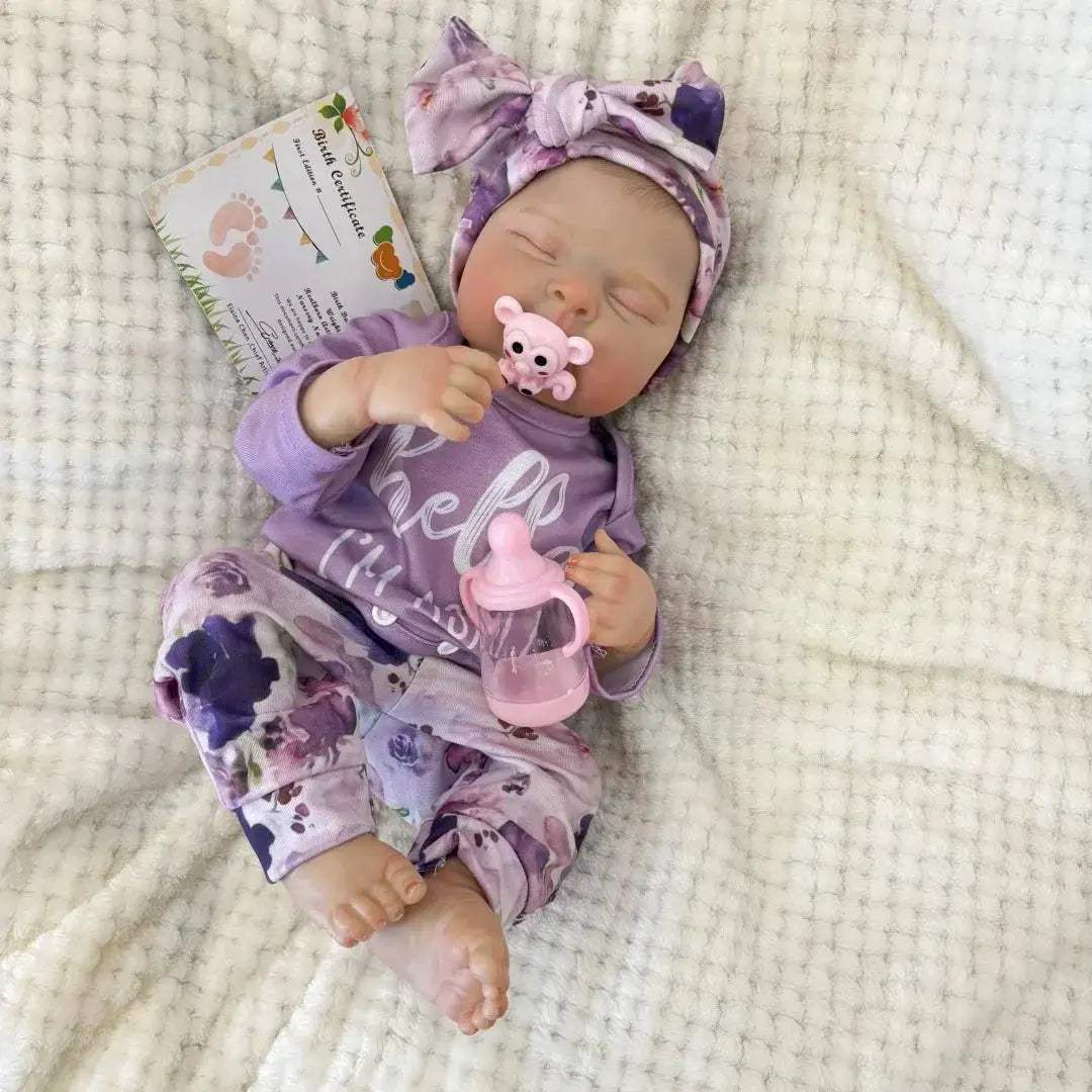  18 Inch Reborn Doll Waterproof Vinyl Painted Hair -  ToylandEU™