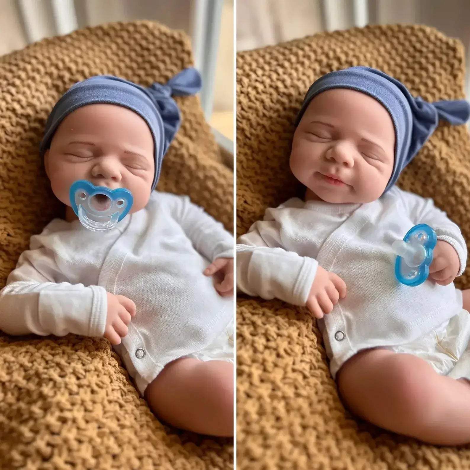 18 Inch Silicone Reborn Doll Open Mouth Full Body Washable - ToylandEU