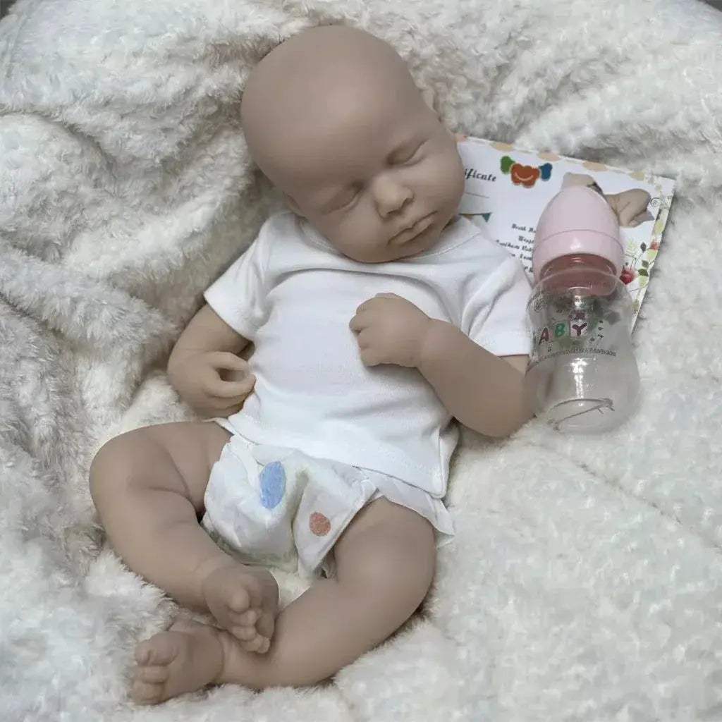 18 Inch Silicone Reborn Doll Open Mouth Soft Body Gift - ToylandEU