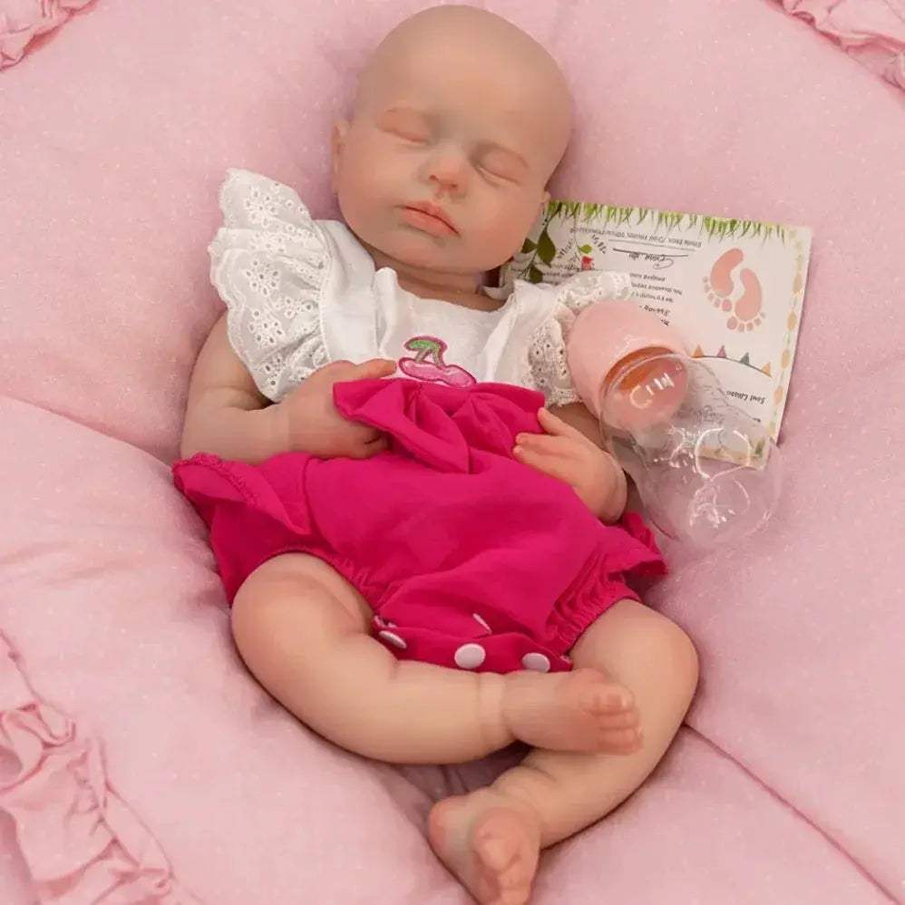 18 Inch Silicone Reborn Doll Open Mouth Soft Body Gift - ToylandEU