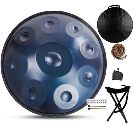  18 Inches Handpan 9 Notes G Minor Yoga Meditation Instrument Steel Tongue Drum Beginner Professional Stainless Steel Drum -  ToylandEU™