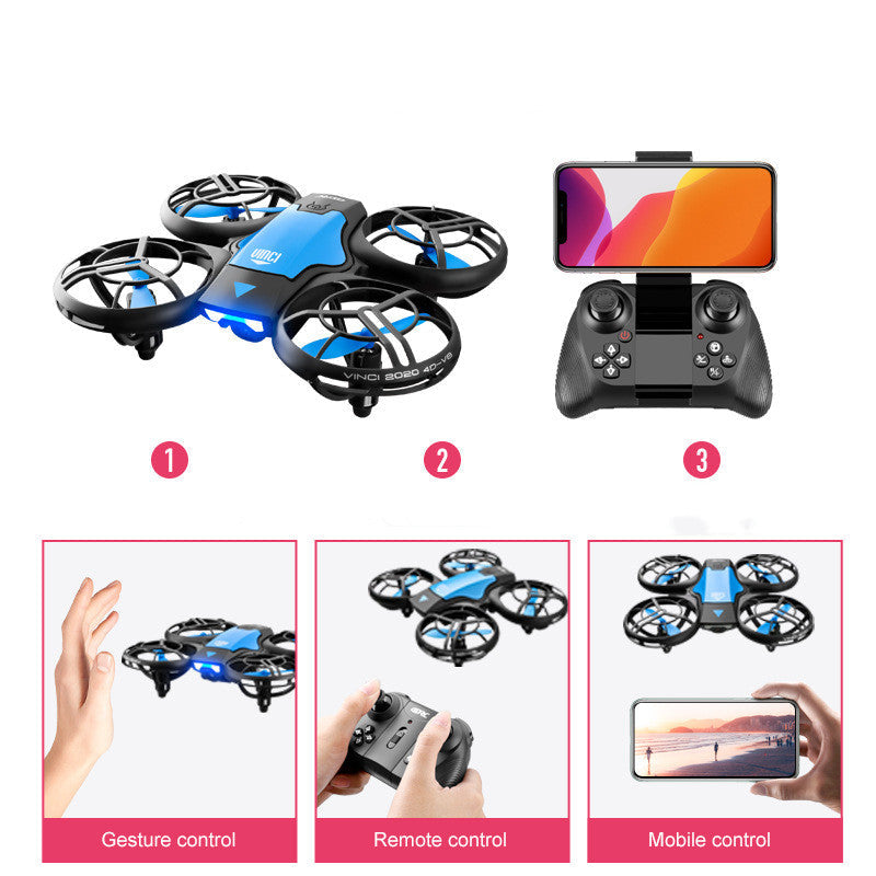 V8 2.4G 4CH Mini RC Drone Gesture Sensing WIFI FPV Altitude Hold Quadcopter with High Definition Camera - ToylandEU