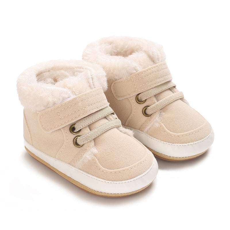 Kids' Plush Warm Rubber-Sole Shoes | Non-Slip