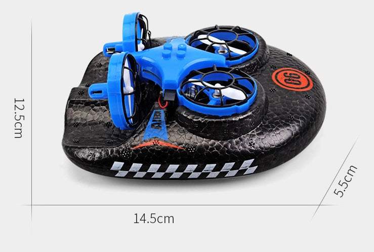 3In1 RC Hovercraft | Air Land Water Modes | One-Touch Start | Soft Foam Kids Toy