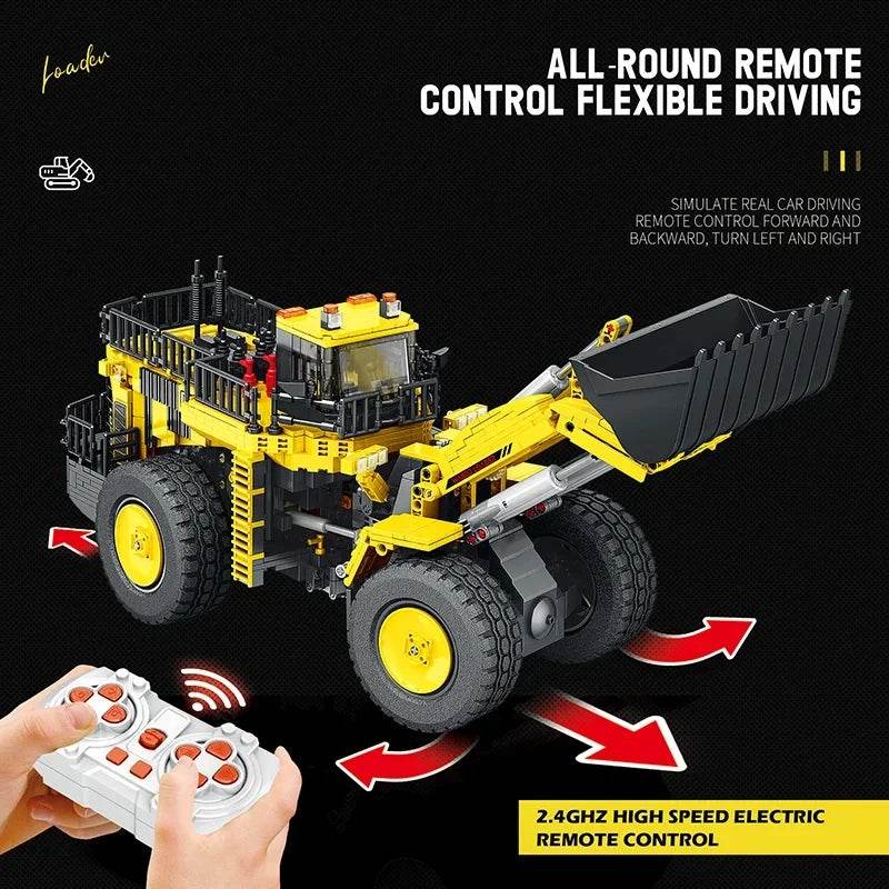 1876PCS Loader Forklift Building Blocks City Remote Control Toys - ToylandEU