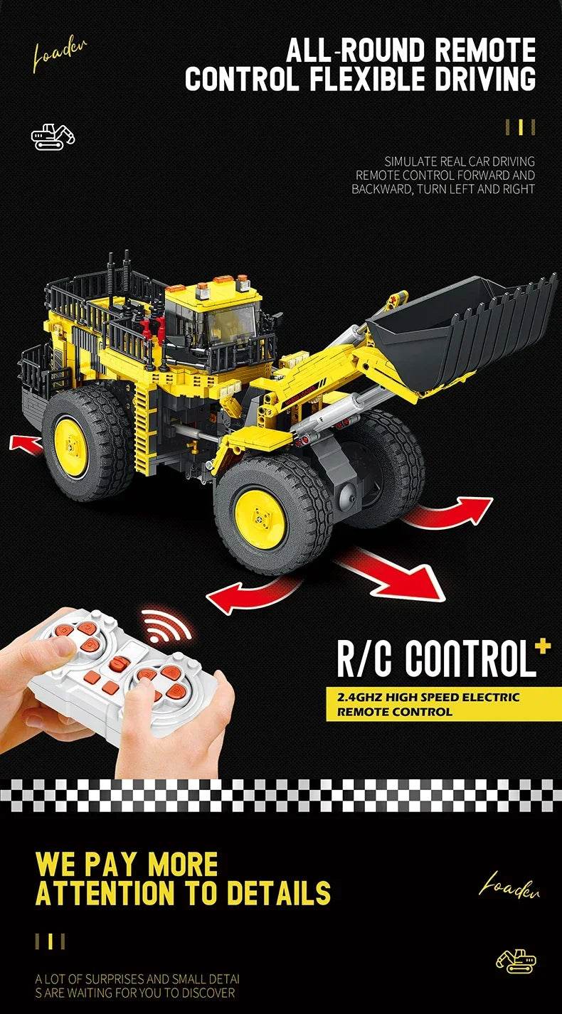 1876PCS Loader Forklift Building Blocks City Remote Control Toys - ToylandEU