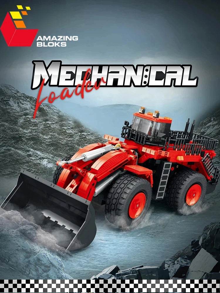 1876PCS Loader Forklift Building Blocks City Remote Control Toys - ToylandEU