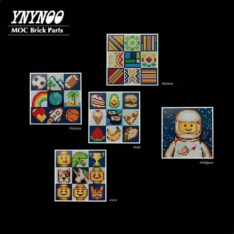  187Pcs MOC Wall Mount Hole Frame Plate Parts Set Toys Building Bricks MOC -  ToylandEU™