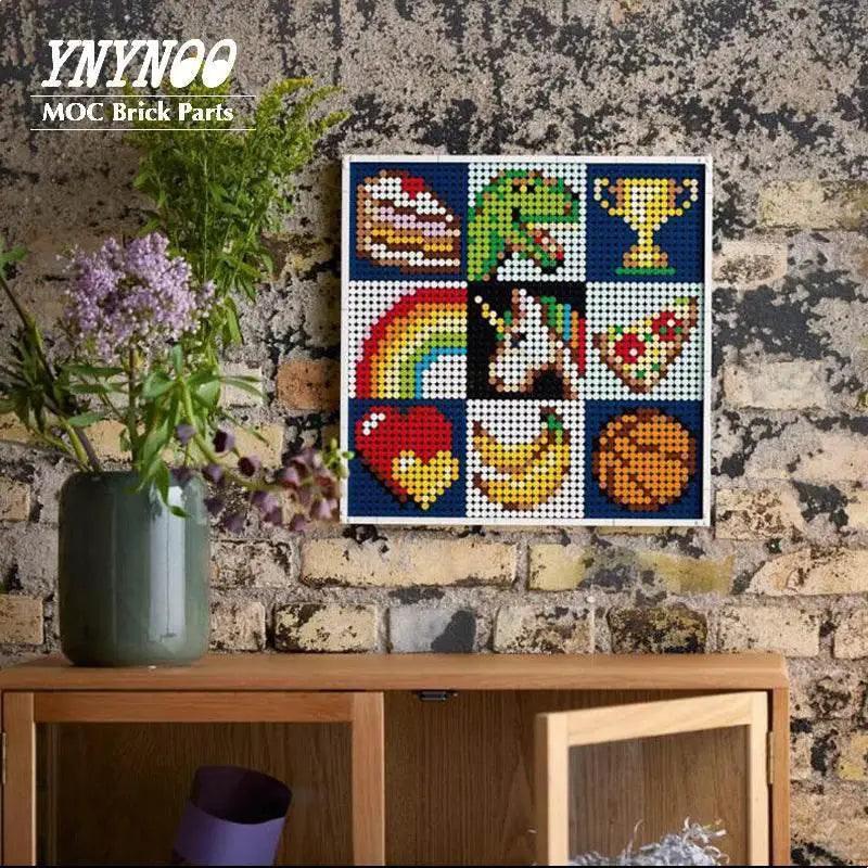  187Pcs MOC Wall Mount Hole Frame Plate Parts Set Toys Building Bricks MOC -  ToylandEU™