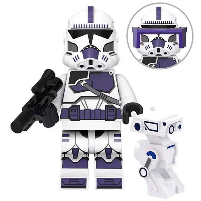 Lego Minifigures Clone Trooper 187th Legion Purple Collectible - ToylandEU