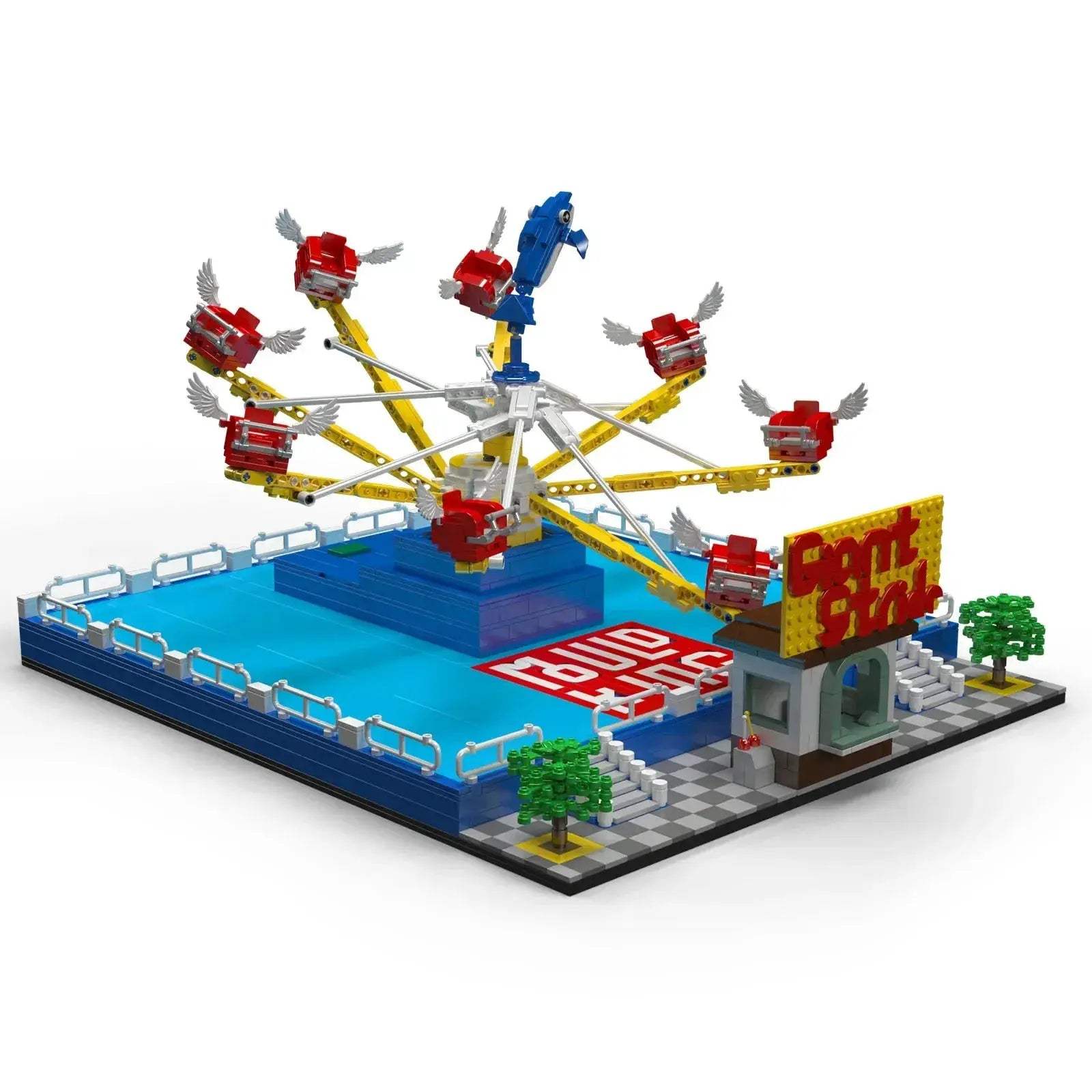 1893 Piece Amusement Park Building Blocks Set Educational Fun - ToylandEU