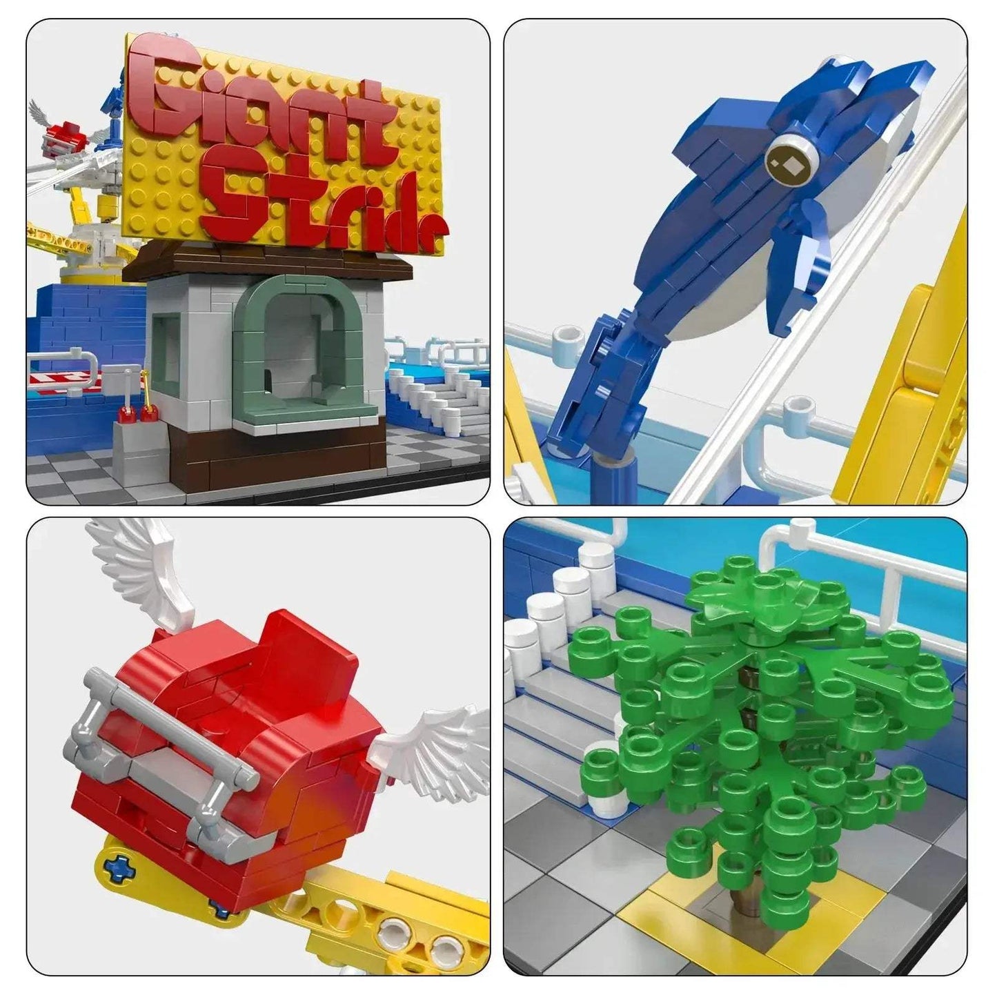 1893 Piece Amusement Park Building Blocks Set Educational Fun - ToylandEU