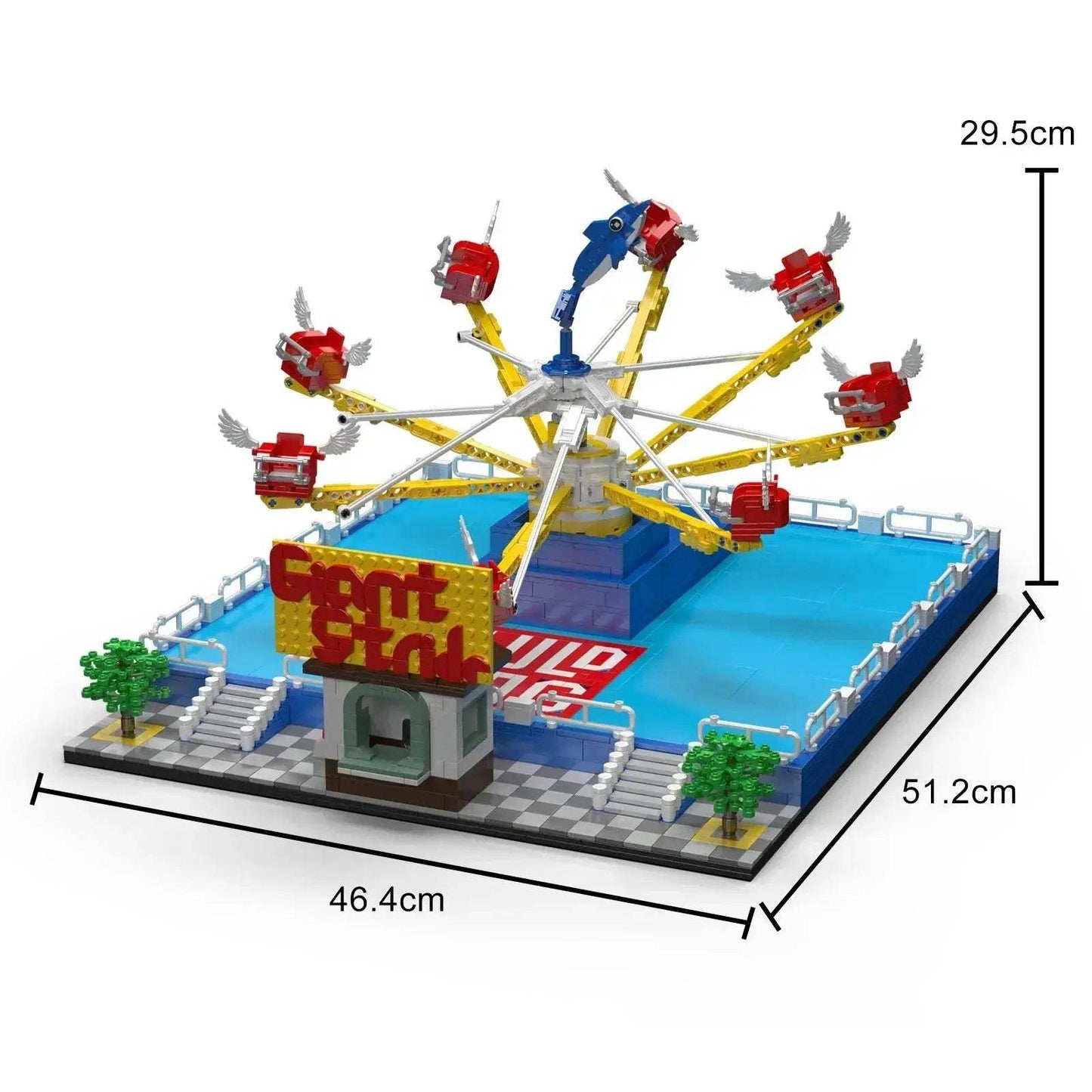 1893 Piece Amusement Park Building Blocks Set Educational Fun - ToylandEU