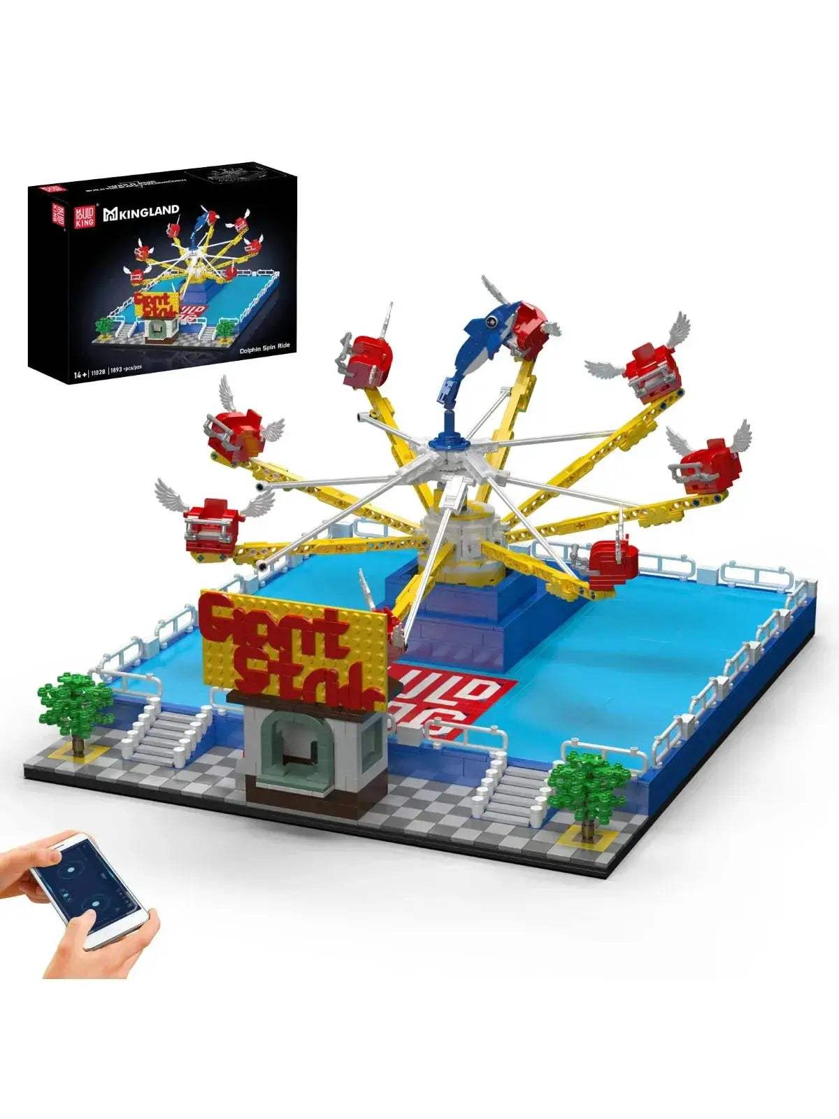 1893 Piece Amusement Park Building Blocks Set Educational Fun - ToylandEU