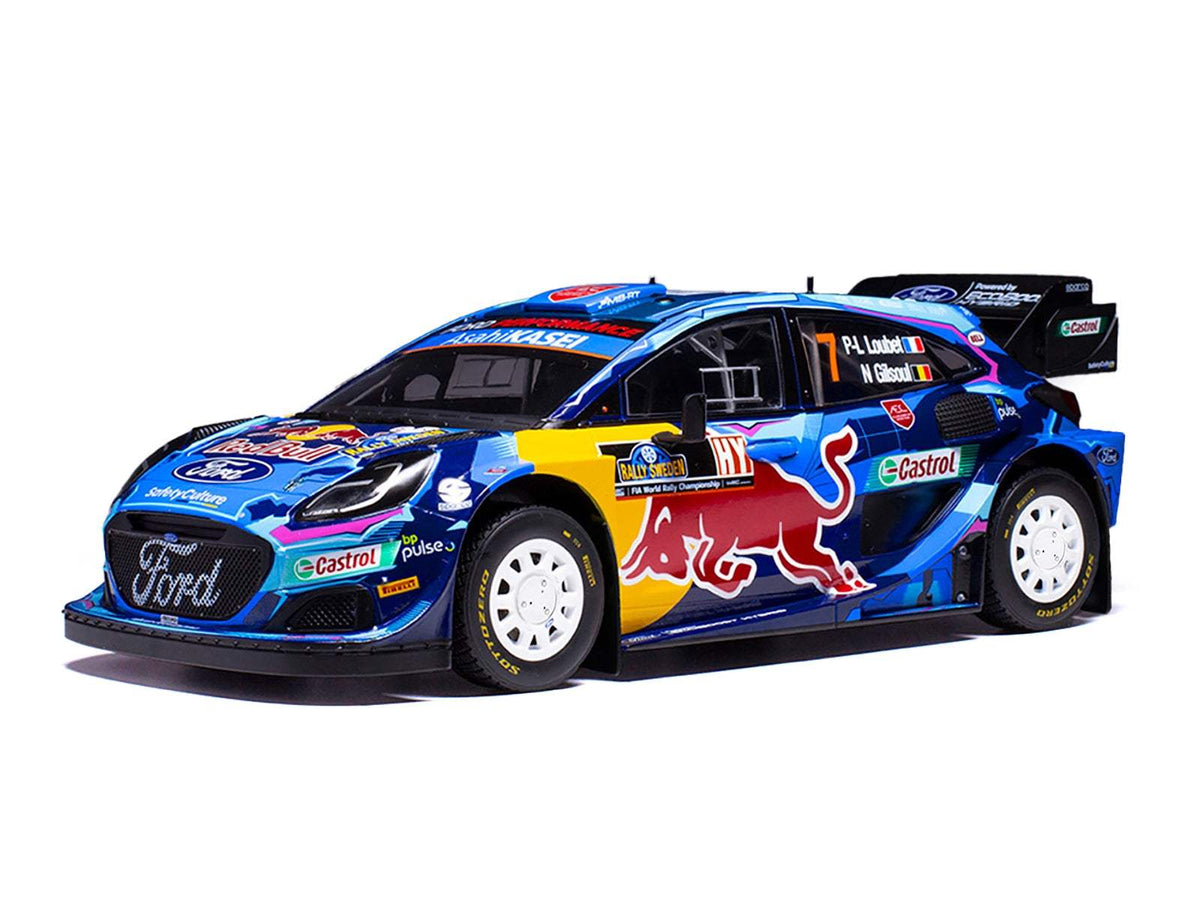 Ford Puma Rally1 #7 Pierre-Louis Loubet - Nicolas Gilsoul | 1/18 Diecast Model Car | IXO Models | Rally Sweden Series