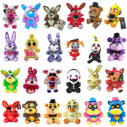 18cm FNAF Plush Collection: Freddy, Foxy & Bonnie Stuffed Toys - ToylandEU