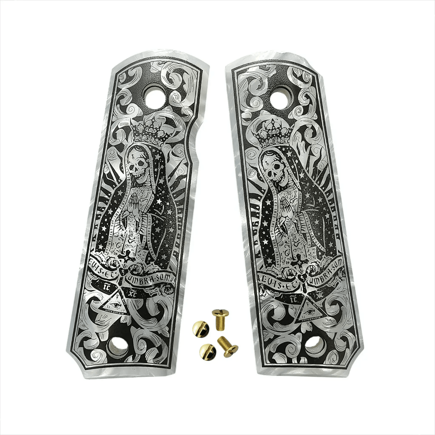  1911 Grips Premium White Pearl Santa Muerte Motif -  ToylandEU™