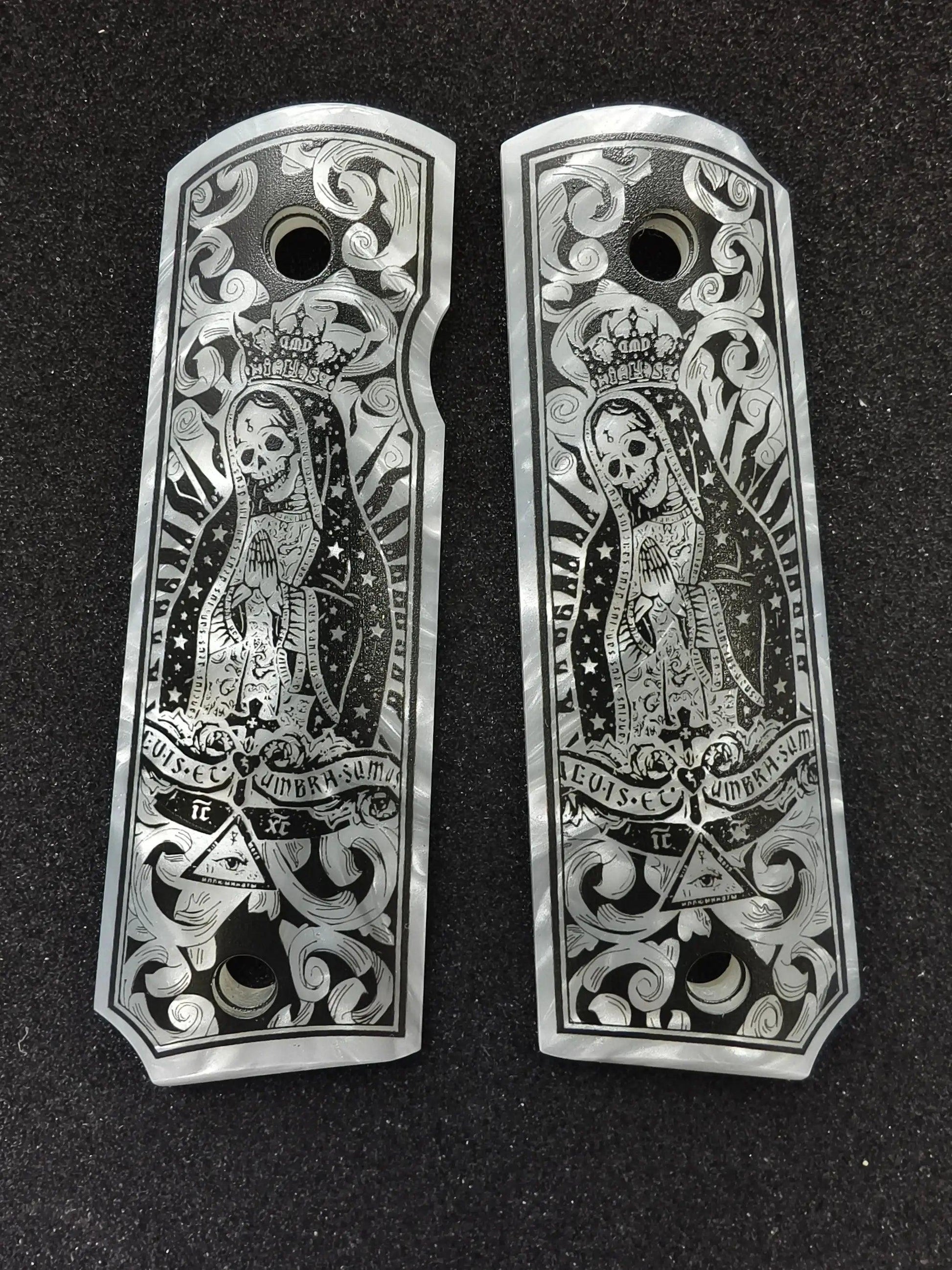  1911 Grips Premium White Pearl Santa Muerte Motif -  ToylandEU™
