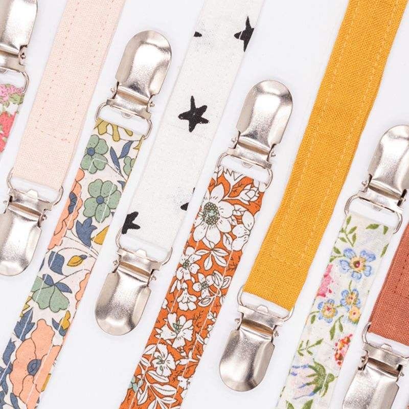 Cotton Linen Pacifier Clip | Anti-Drop