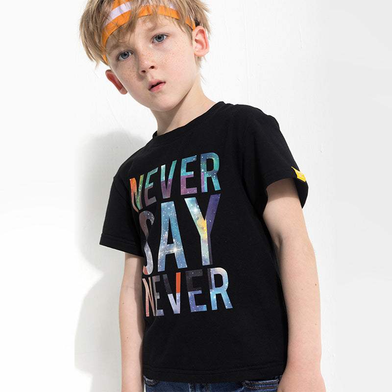 Kids' Letter Print Short-Sleeve T-Shirt | Ages 3-8