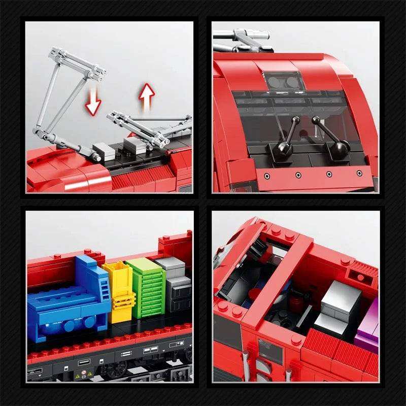 1939PCS Taurus Passenger Train Building Blocks City Transport - ToylandEU