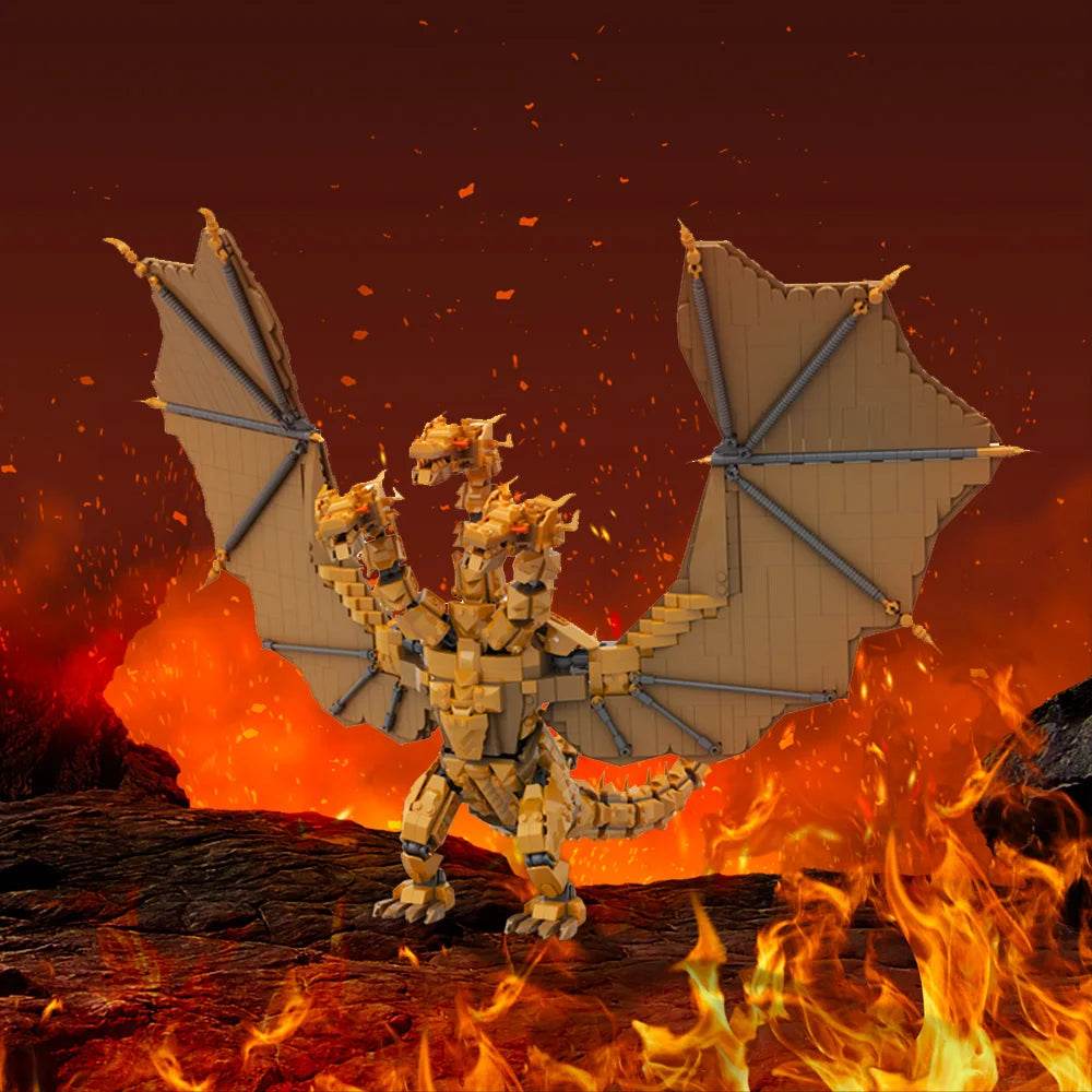 1947PCS MOC-188706 King Ghidorah Building Blocks Puzzle Bricks Building Bricks MOC - ToylandEU