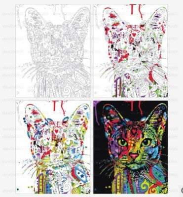DIY Digital Oil Painting Kit | 40 x 50 cm, Frameless