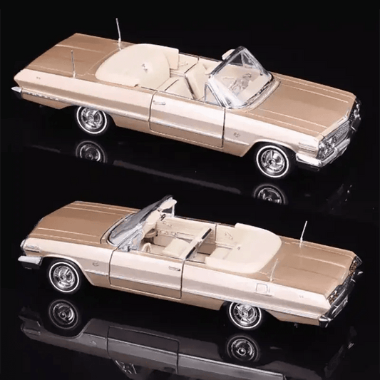 1963 Impala Roadster Diecast Model 1 24 Alloy Display - ToylandEU