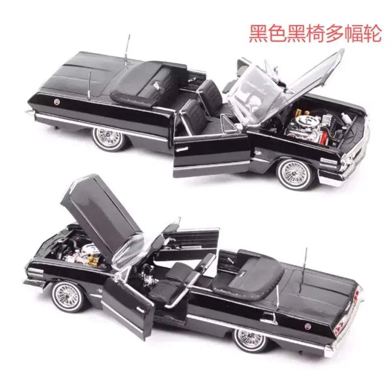 1963 Impala Roadster Diecast Model 1 24 Alloy Display - ToylandEU