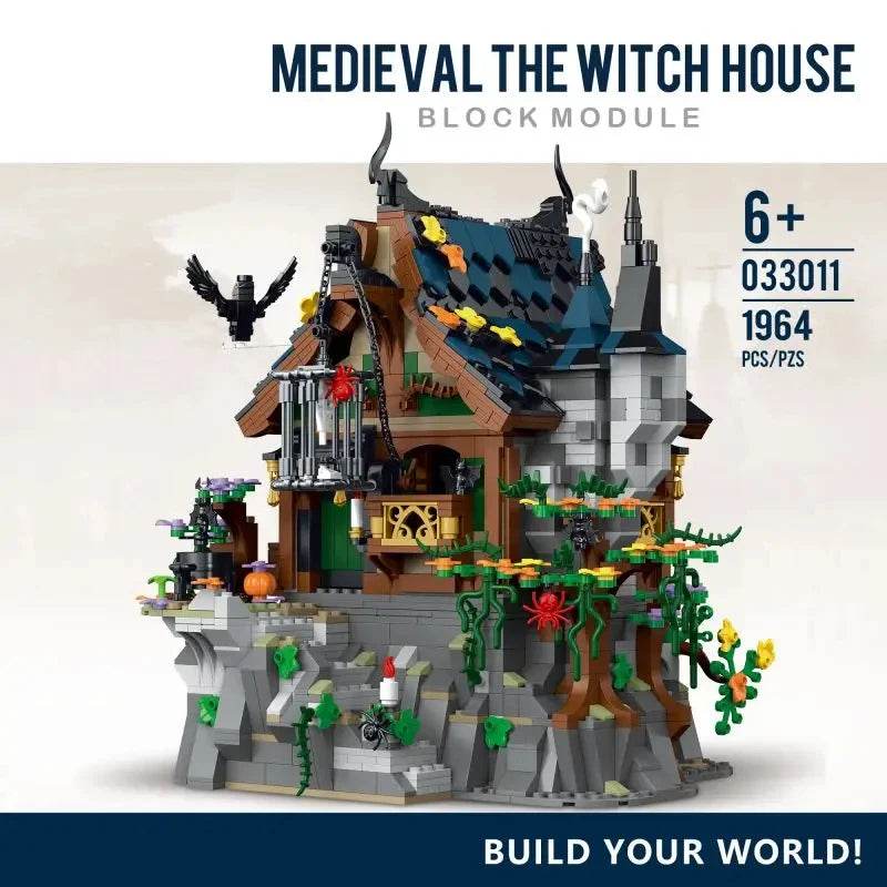 1964PCS Witch Hut Building Blocks MOC Model Desktop Decoration - ToylandEU