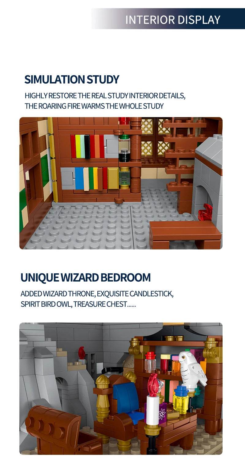 1964PCS Witch Hut Building Blocks MOC Model Desktop Decoration - ToylandEU