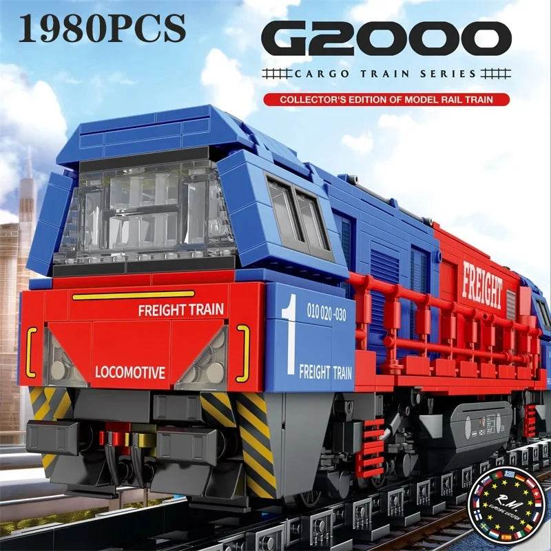 1980PCS G200 Passenger Train Building Blocks City Transport - ToylandEU