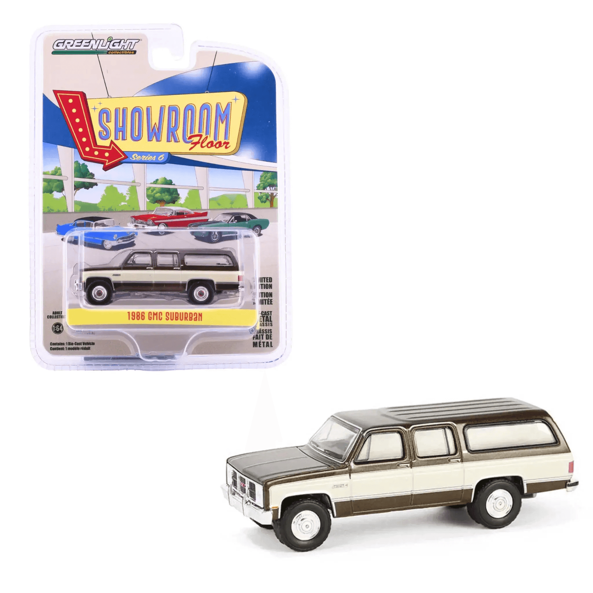 1986 GMC Suburban - Indian Bronze and Doeskin Tan Showroom Floor Series 6 Greenlight Collectibles - ToylandEU