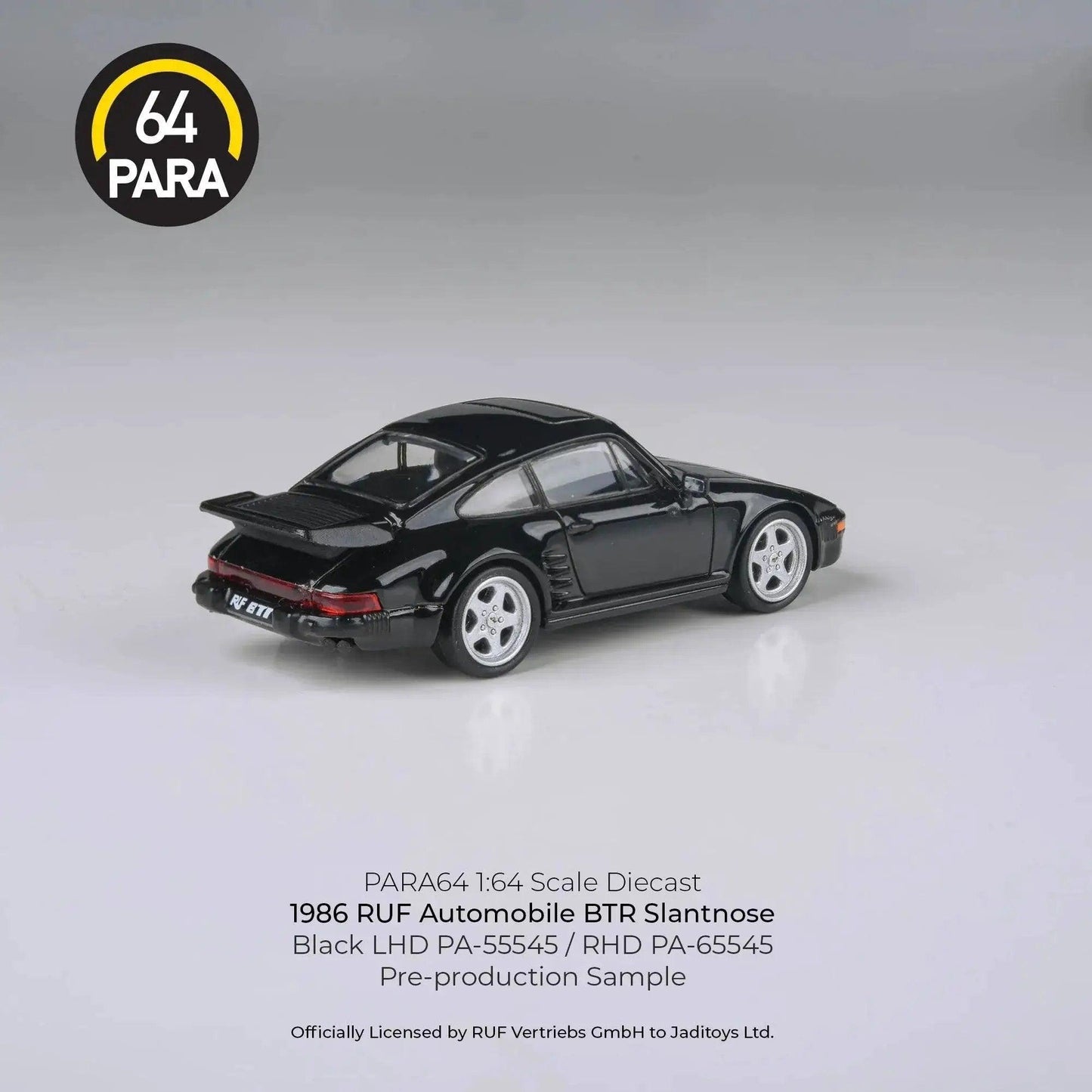  1986 RUF BTR Black Para 64 Diecast Car Limited Edition -  ToylandEU™