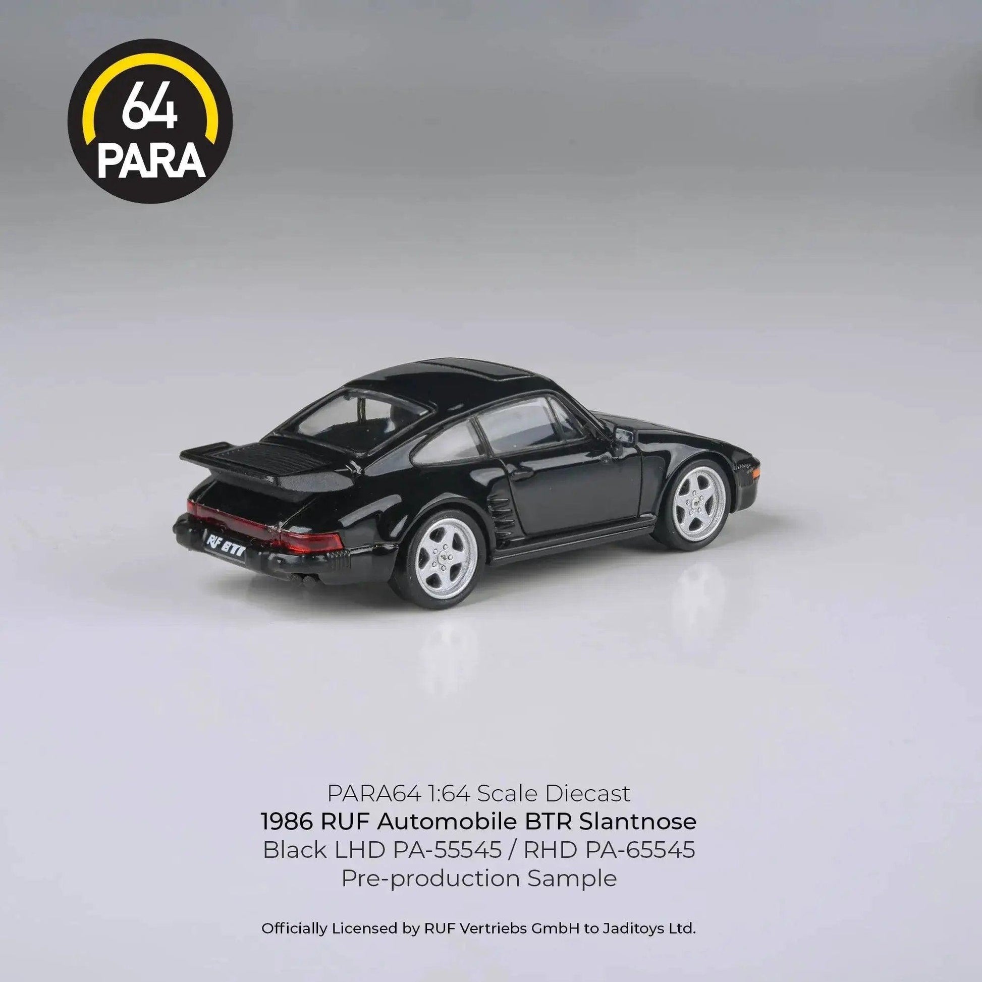  1986 RUF BTR Black Para 64 Diecast Car Limited Edition -  ToylandEU™